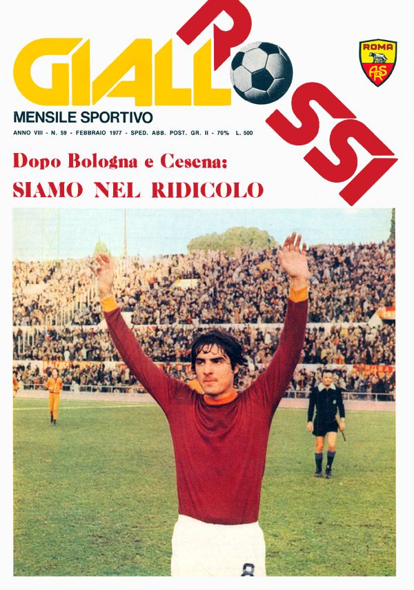 1976/77: a Giallorossi címlapján a Sampdoria ellen lőtt két gólja után