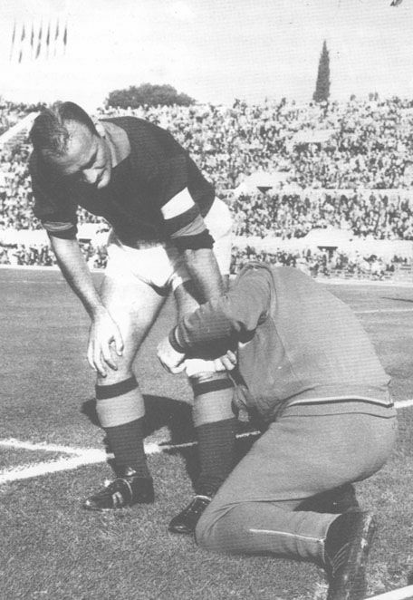 1967-ben, a Vicenza elleni mérkőzésen is a pályán maradt sérülése ellenére